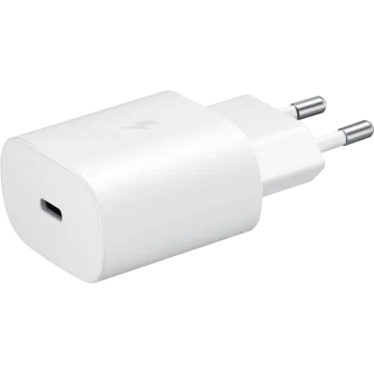 Оригинално GaN бързо зарядно Samsung EP-T2510, 25W, 3A, 1 x USB-C, Бял