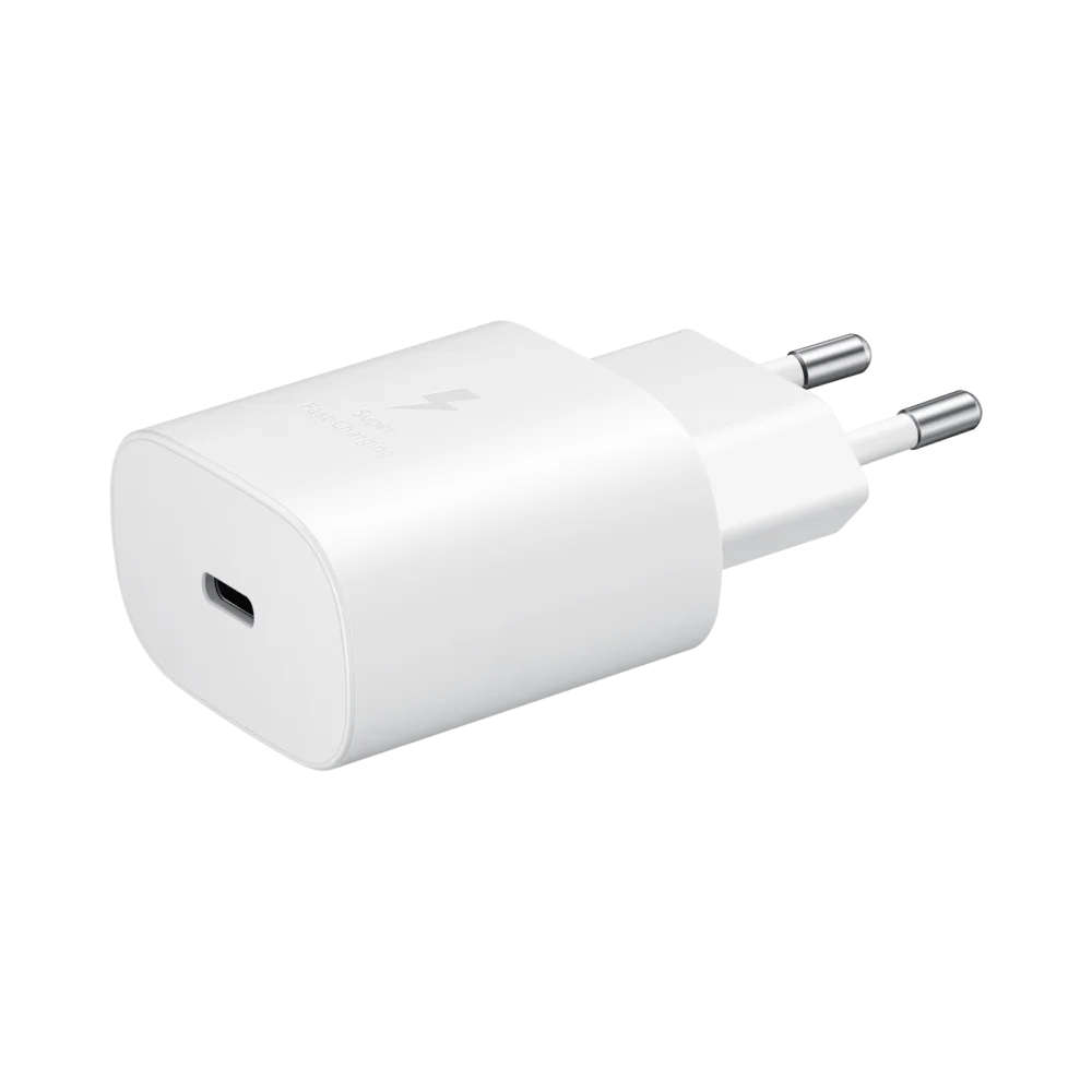 Оригинално бързо зарядно Samsung EP-TA800, 25W, 3A, 1 x USB-C, Бял