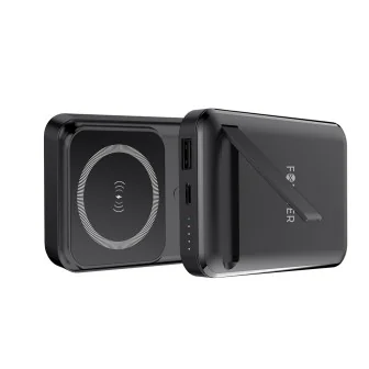 Магнитна безжична външна батерия Forever MATB-100 PD QC 22.5W 10000 mAh MagSafe, Черна