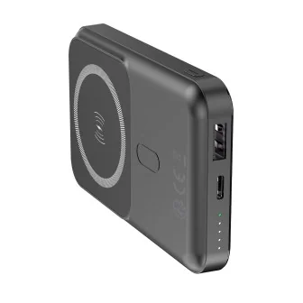 Магнитна безжична външна батерия Forever MATB-100 PD QC 22.5W 10000 mAh MagSafe, Черна