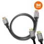 Кабел LTC HDMI към HDMI, Версия 2.1, 8K/60Hz, 4K/120Hz, 1 метър, Сребрист
