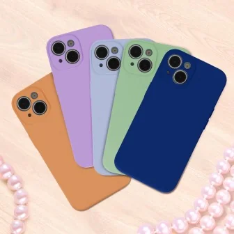 Матов силиконов калъф TFO Silicon за iPhone 15 Pro (6.1") – Ментов