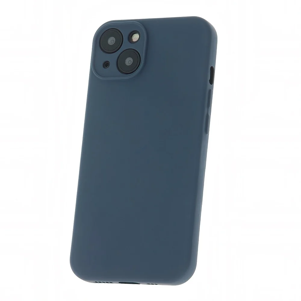 Матов силиконов калъф TFO Silicon за iPhone 16e / 17e – Тъмносин