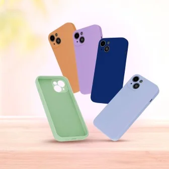 Матов силиконов калъф TFO Silicon за iPhone 17 (6.3") – Светлосин (baby blue)