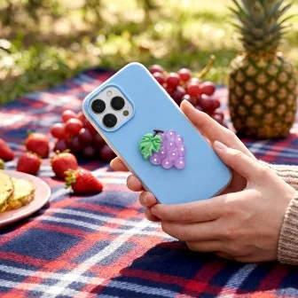 Двуслоен хибриден калъф TFO Fruit 2in1 за iPhone 13 (6.1") с плодов акцент – Син
