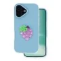 Двуслоен хибриден калъф TFO Fruit 2in1 за iPhone 16 (6.1") с плодов акцент – Син