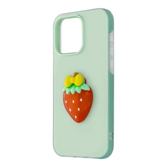 Двуслоен хибриден калъф TFO Fruit 2in1 за iPhone 16 (6.1") с плодов акцент – Зелен