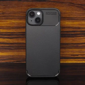 Гъвкав удароустойчив калъф TFO Carbon Black за iPhone 16 Pro (6.3") – Черен