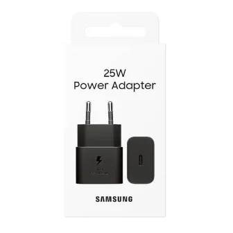 Оригинално GaN бързо зарядно Samsung EP-T2510, 25W, 3A, 1 x USB-C, Черен