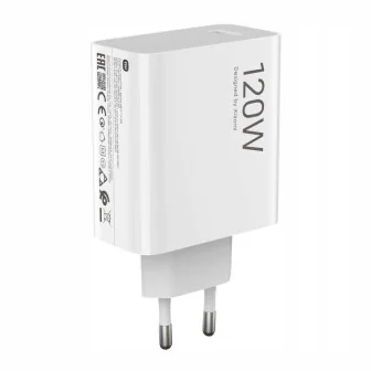 Оригинално бързо зарядно Xiaomi MDY-15-EX 120W 6A Combo, USB-C кабел, Бял