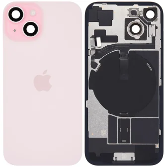 Оригинален заден капак за iPhone 15 / Оборудван / PN: 661-36839 / Grade A (Pulled) - Розов (Pink)