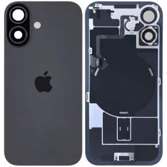 Оригинален заден капак за iPhone 17 / Оборудван / PN: 661-56057 / Grade A (Pulled) - Черен (Black)