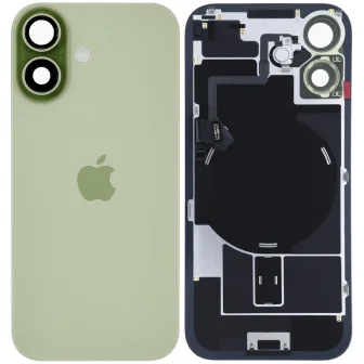 Оригинален заден капак за iPhone 17 / Оборудван / PN: 661-56061 / Grade A (Pulled) - Sage (Сиво-зелен)