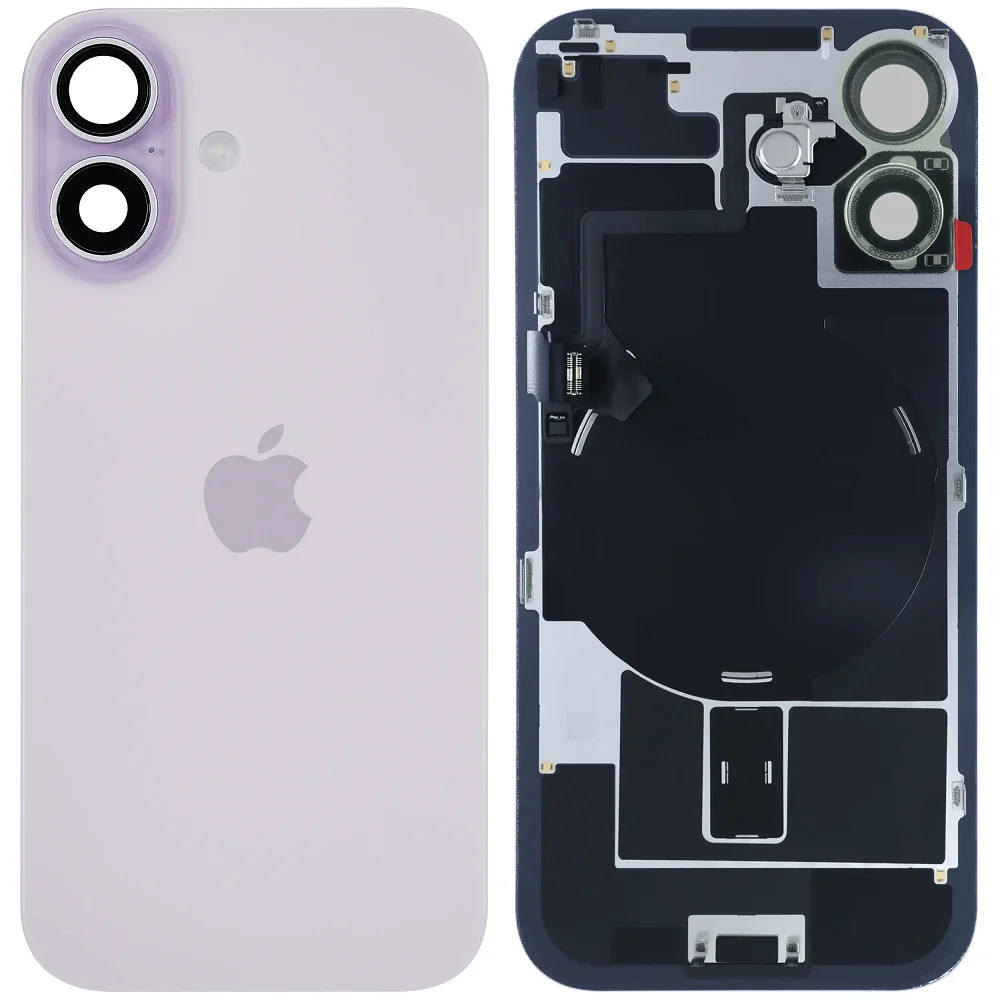 Оригинален заден капак за iPhone 17 / Оборудван / PN: 661-56060 / Grade A (Pulled) - Lavender (Лавандула)