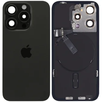 Оригинален заден капак за iPhone 15 Pro / Оборудван / PN: 661-36832 / Grade A (Pulled) - Black Titanium (Черен Титан)