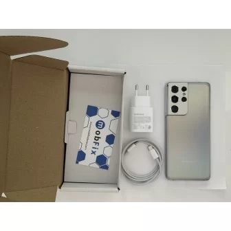 Samsung Galaxy S21 Ultra 5G, Model: SM-G998B / 128GB / Phantom Silver