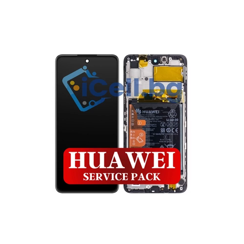 Оригинален дисплей за Huawei Y7a / PPA-LX3 + Рамка и батерия (Service Pack)