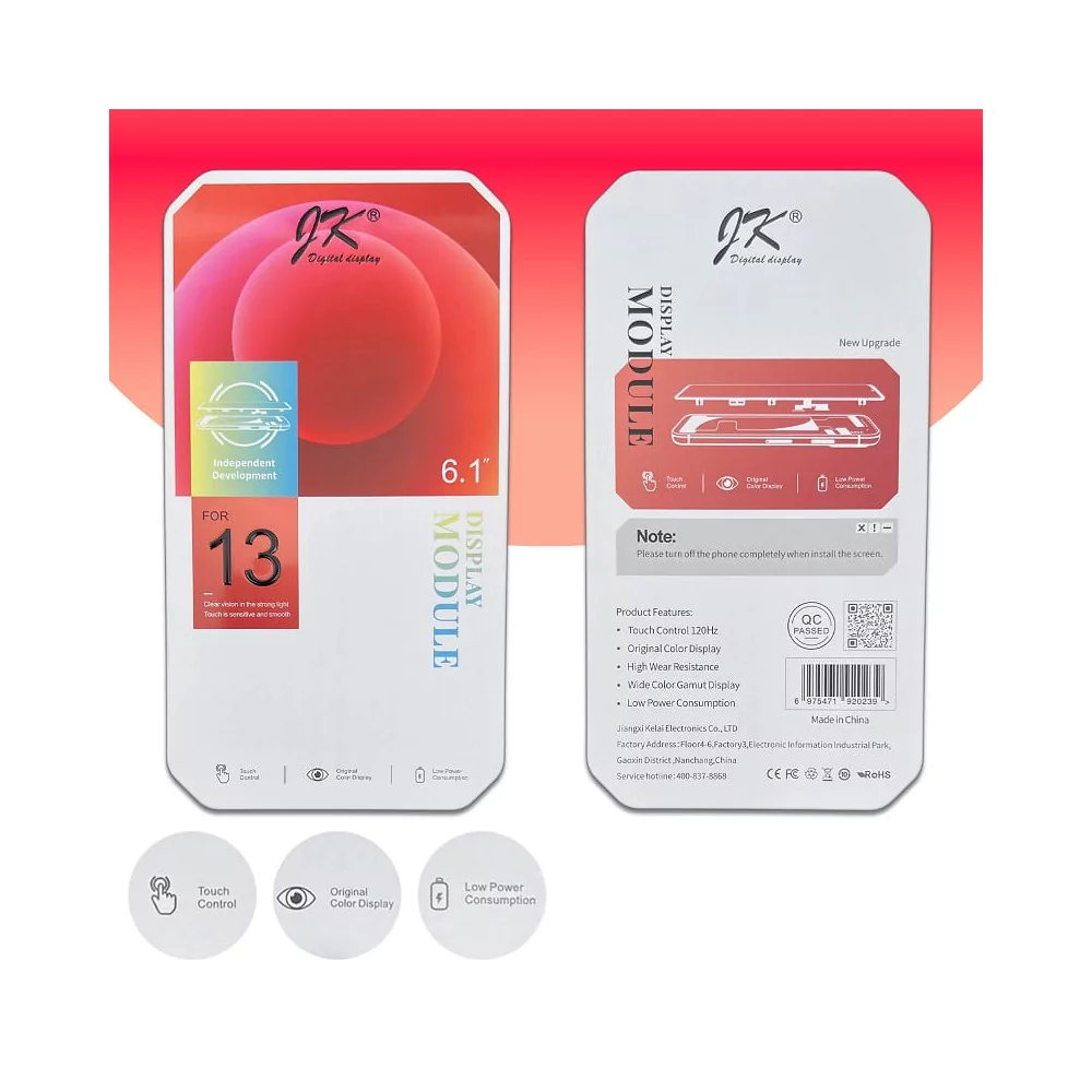 Дисплей за iPhone 13 6.1" + Тъчскрийн / JK Incell